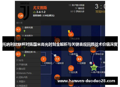托纳利欧联杯对阵国米高光时刻全解析与关键表现回顾战术价值深度 托纳利欧联杯对阵国米高光时刻全解析与关键表现回顾战术价值深度